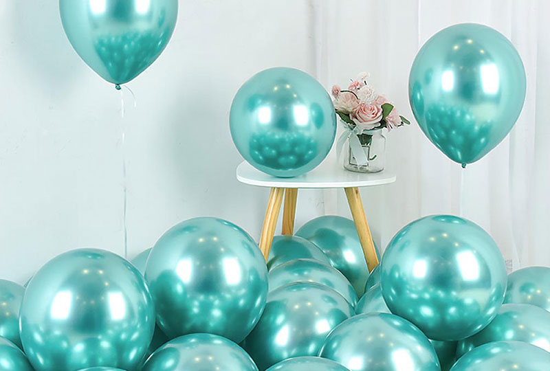 12-Zoll-Metallic-Chrom-Ballon
