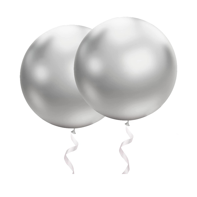 Chromsilberner 36-Zoll-Ballon