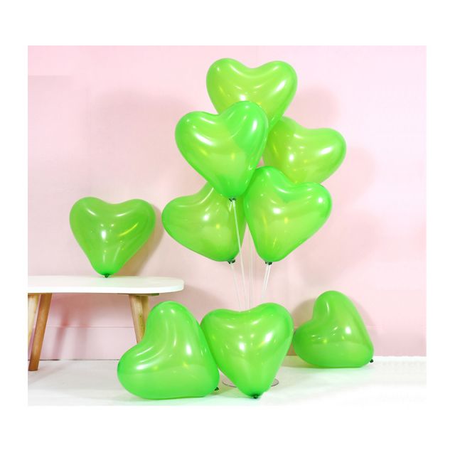 Grüner Herzballon