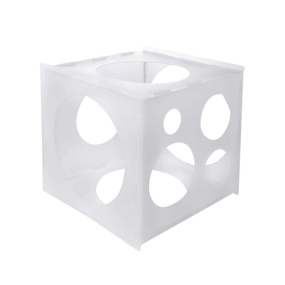 Messwerkzeug-Würfel, transparente Ballongrößenbox